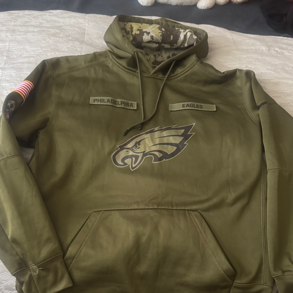 NFL Philadelphia Eagles Military Green Hoodie